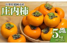 【令和7年産 先行予約】庄内柿 秀品 L～4L 約5kg（22～32玉）　山形県鶴岡市産