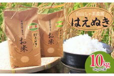 【令和7年産先行予約】白山ちゃ茶農園のはえぬき　精米5kg×2袋（合計10kg）　K-766