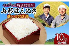【令和7年産先行予約・発送時期12/15～12/21】特別栽培米 山形はえぬき 精米10kg(5kg×2袋)　山形県鶴岡市産　鶴岡ファーマーズ