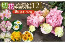 鶴岡産切花の定期便12ヶ月Bコース　花蔵（HANAZO）　K-733