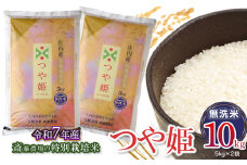 【令和7年産先行予約】 斎藤農場の特別栽培米 つや姫 無洗米 10kg(5kg×2袋) 山形県鶴岡市 [K-7120]