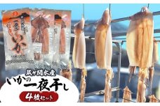 鼠ヶ関名産　いかの一夜干し 4枚セット　鼠ヶ関水産加工生産組合