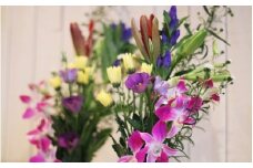 お供え花、墓花セット「安らかな祈りのお花」お盆、お彼岸、命日、法事など故人への想いをお花でお届けいたします。 SL0200