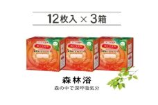 めぐりズム 蒸気めぐるアイマスク【森林浴の香り】　36枚(12枚入×3箱) SA2698