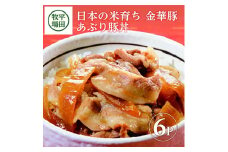 あぶり豚丼 セット 130g×6パック 780g 金華豚 ブランド豚 豚丼 豚肉 高級 惣菜 レトルト レトルト食品 簡単 時短 冷蔵 贈り物 贈答 ギフト 平牧 平田牧場 山形 酒田 SA1341