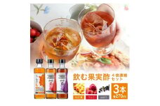 飲む果実酢 4倍濃縮 3本セット (270ml×3本) SA1415