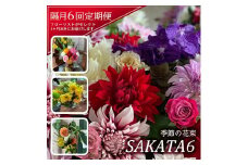 【隔月6回定期便】酒田の花束 「季節の花束 SAKATA6」 SL0224