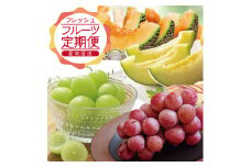 【3回定期便】農家直送 フレッシュフルーツ定期便2025 (庄内メロン、青ぶどう、赤ぶどう) SE0319