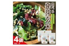【ちっちゃな農家の大きな夢】 手軽に玄米を！ 食べる発芽玄米 30g×4袋 SZ0211