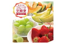 【3回定期便】農家直送 おすすめのフルーツ定期便2025 (いちご、庄内メロン、青ぶどう) SE0322