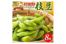 朝採り 枝豆 「まさおちゃん」　計2.4kg(300g×8袋)　農家直送 SA2557