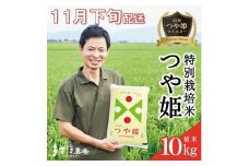 11月下旬配送／令和7年産【精米】つや姫マイスターが作った 特別栽培米『つや姫』10kg(5kg×2袋)［減農薬・減化学肥料］ MA SE0407