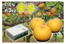 酒田産刈屋梨　和梨【幸水】約3kg（6～8玉入り） SA2710