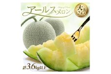 アールスメロン 大玉　3.6kg以上(2玉入) つる付き SA2714
