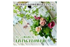カビンに飾る緑と枝物と花 「LIVING FLOWER」 SL0265
