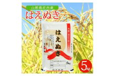 令和7年産【精米】はえぬき　5kg×1袋 AK SA2771