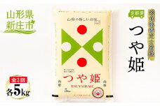 【定期発送】米食味鑑定士厳選 新庄産 つや姫（精米）5kg【全3回】 米 お米 おこめ 山形県 新庄市 F3S-1364