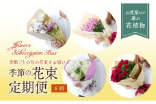 【全6回 定期便】 2ケ月に1回 季節の花束 定期便 F3S-1129