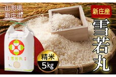 新庄産米 「雪若丸」 精米 5kg 米 お米 おこめ 山形県 新庄市 F3S-1247