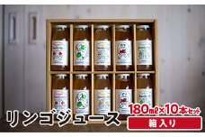 リンゴジュース 180ml×10本セット F3S-1653