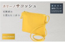 Carino カリーノ サコッシュ/マスタード 入学祝い 卒業祝い 就職祝い 退職祝い 贈り物 贈答 ギフト 人気 誕生日 プレゼント 母の日 父の日 山形県 新庄市 F3S-1462