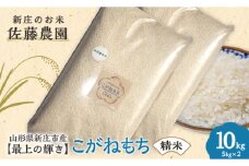 特別栽培米【最上の輝き】こがねもち 精米 5kg×2袋 米 お米 おこめ 山形県 新庄市 F3S-1644
