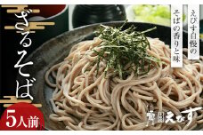 そば処えびす ざるそば 5人前 生麺 蕎麦 ソバ 生めん 麺 麺類 年越し 東北 F3S-2217