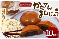 深田菓子舗 かむてんまんじゅう 10個入 和菓子 饅頭 山形県 新庄市 F3S-2047