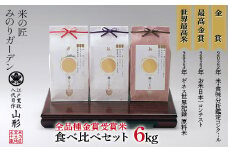 最高峰受賞米・食べ比べセット 6kg（2kg×3袋） F3S-2037