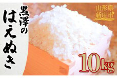 令和6年産 【先行予約】 黒澤のはえぬき 10kg 米 お米 おこめ 山形県 新庄市 F3S-2083