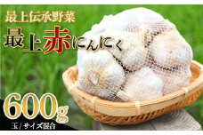 《2025年7月中旬から順次発送》 最上伝承野菜【最上赤にんにく】600g（玉）（M、L、2Lサイズ混合） にんにく ニンニク 薬味 ガーリック 野菜 F3S-2210