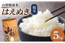 《先行予約》令和7年産 山形県産米 はえぬき 5kg 精米 米 お米 おこめ 山形県 新庄市 F3S-2504