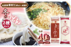 創業百年の老舗 冬のうどんセット 40人前(計20束)【饂飩 きしめん】亀山製麺所　013-F-KY013