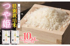 【2025年8月前半】【特別栽培米】 つや姫 10kg（5kg×2袋） ／ 2024年産 令和6年産 山形県産 山形産 白米 精米 小分け 便利 弁当 ブランド米 ごはん ご飯 東北 国産 10キロ 山形県寒河江市　025-C-JA023-08前