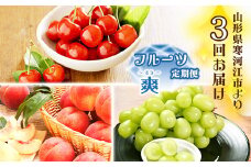 3回定期便 令和7年産「フルーツ 定期便 爽（そう）」 【2025年6月上旬頃から発送開始予定】 2025年産　037-B-MM068