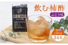 飲む柿酢 ぶどう味 紙パック 125ml×24本 012-G-MB008