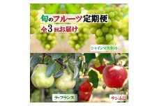 3回フルーツ定期便 令和7年産【道の駅厳選】シャインマスカット 洋梨 りんご 【2025年10月上旬頃から発送開始予定】 ※ 配送不可 沖縄・離島　042-B-CS013