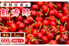 【先行予約】令和8年産 さくらんぼ「 紅秀峰 」600g(300g×2パック) 秀品 L以上 2026年産 山形県産 【2026年6月中旬頃～7月上旬頃発送予定】 ※配送不可 沖縄・離島 017-A-AF026