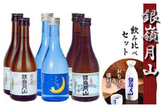 【銀嶺月山】 地酒 3種飲み比べ6本セット（徳利とお猪口付き）月山酒造 【2025年9月頃から2026年1月頃に順次発送】／ 日本酒 地酒 お取り寄せ ご当地 特産 土産 受賞酒 300ml ミニボトル 晩酌 旅行気分 飲み切りサイズ 東北 山形 寒河江　015-E-GS007