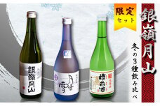 【銀嶺月山】 冬の3種 飲み比べ セット 720ml×3本 月山酒造【2025年12月頃から2026年3月頃に順次発送】／ 日本酒 地酒 お取り寄せ 晩酌 ご当地 特産 土産 受賞酒 季節限定 期間限定 四合瓶 忘年会 新年会 東北 山形 寒河江　018-E-GS016