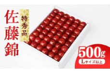 《先行予約》 令和8年産 【厳選】 さくらんぼ 「 佐藤錦 」 500g 特秀品 L以上 化粧詰 2026年産 山形県産 【2026年6月上旬頃～6月下旬頃発送予定】 ※配送不可 沖縄・離島 039-A-JA045