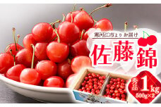 《先行予約》 令和8年産 山形の さくらんぼ  「 佐藤錦 」 1kg 秀品 L以上 山形県産 2026年産【2026年6月上旬頃～6月下旬頃発送予定】 ※配送不可 沖縄・離島 034-A-JA044