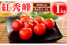 《先行予約》令和8年産 さくらんぼ 「紅秀峰」 秀品 1kg（500g×2） L~2Lサイズ 山形県産 2026年産 【2026年6月中旬頃～7月上旬頃発送予定】 ※配送不可 沖縄・離島 034-A-MM077