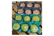 抹茶あんシューパンとチョコシューパン　合計１２個　0122-2504