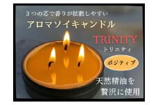 天然精油アロマソイキャンドル【TRINITY】ポジティブ　0156-2501