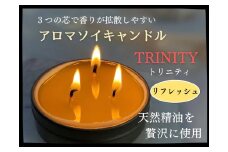 天然精油アロマソイキャンドル【TRINITY】リフレッシュ　0156-2503