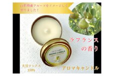 アロマソイキャンドル【ラ・フランスの香り】～上山のフルーツをイメージ～　0156-2510
