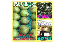 西洋梨（ラ・フランス）３ｋｇ　ご家庭用　0102-2503