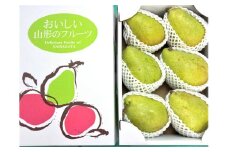 西洋梨（マルゲリット・マリーラ）３.７ｋｇ　６玉　大玉　特秀品　0042-2502