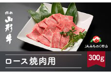 特選山形牛 ロース焼肉用 300g 牛肉 黒毛和牛 ja-gnrox300